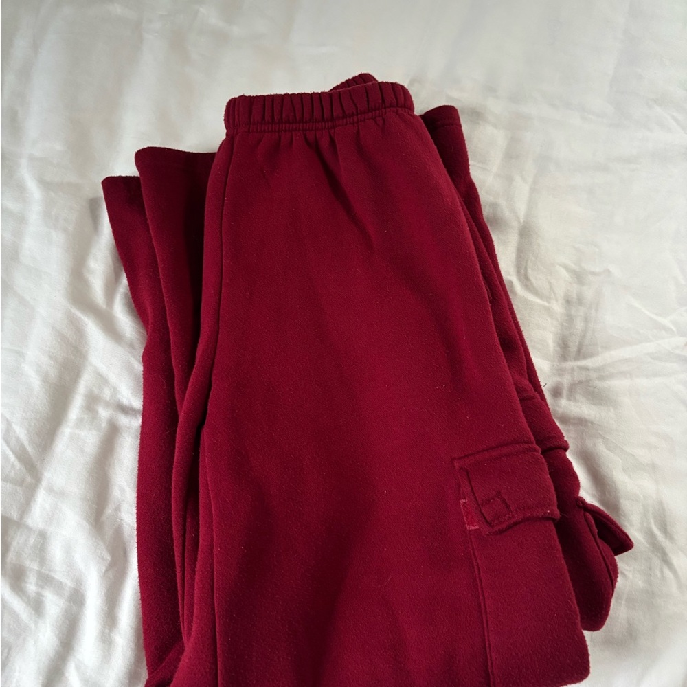 Edikted Red Joggers Comfortable Sweatpants